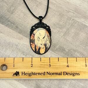 Fox Repurposed Resin Necklace